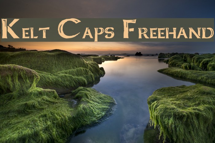 Kelt Caps Freehand Font examples
