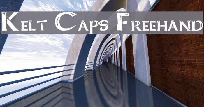 Kelt Caps Freehand Font examples