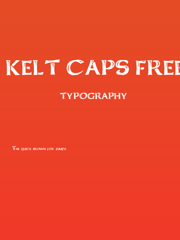 Kelt Caps Freehand Poster