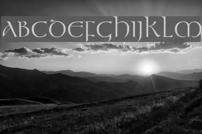 Kelt Normal Font examples