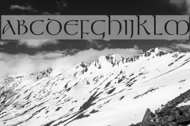 Kelt Normal Font examples