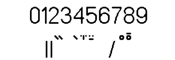 Keltic フォント その他の文字