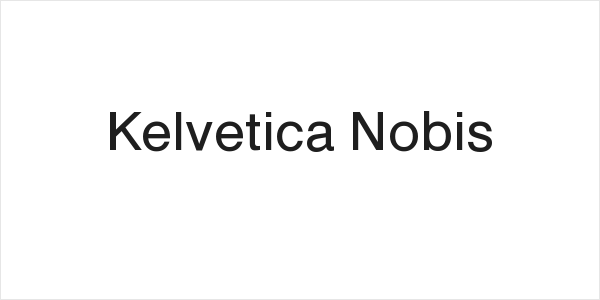 Kelvetica Nobis Logo