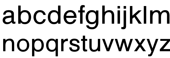 Kelvetica Nobis Font LOWERCASE