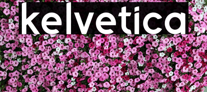 Kelvetica Font examples