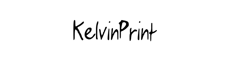 KelvinPrint Font