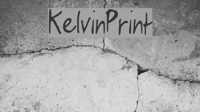 KelvinPrint Font examples