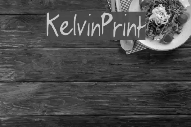 KelvinPrint Font examples