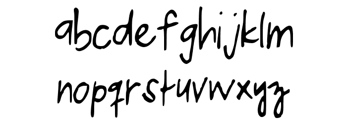 KelvinPrint Font LOWERCASE