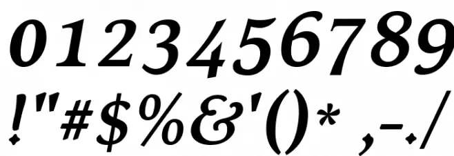 Kelvinch Bold Italic Font OTHER CHARS