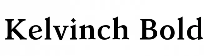 Kelvinch Bold  Frei Schriftart Herunterladen
