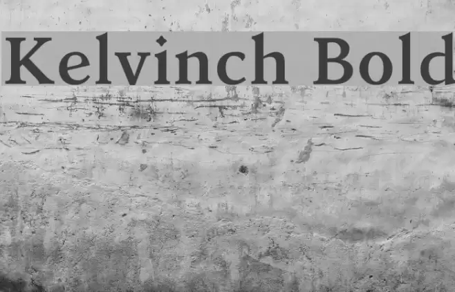 Kelvinch Bold examples