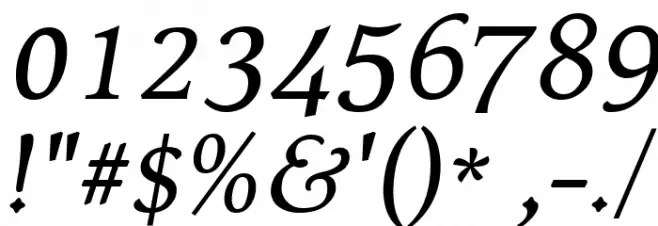 Kelvinch Italic Font OTHER CHARS