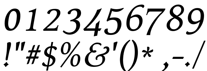Kelvinch Italic Font OTHER CHARS