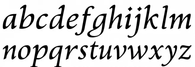 Kelvinch Italic Caratteri MINUSCOLO