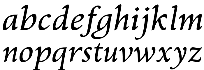Kelvinch Italic Font LOWERCASE