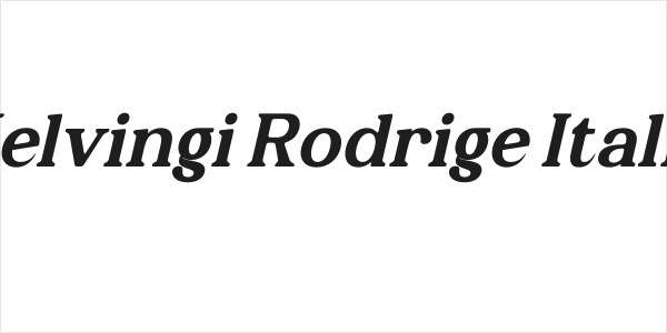 Kelvingi Rodrige Italic Logo