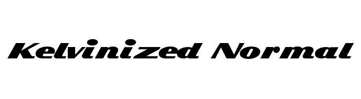 Kelvinized Normal  Frei Schriftart Herunterladen