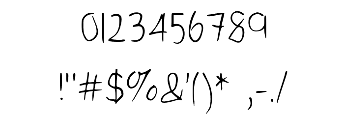 Kelvin's handwriting Medium Font OTHER CHARS