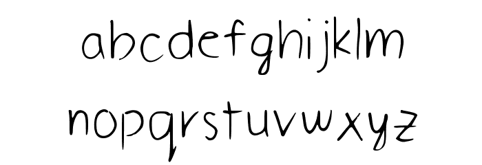 Kelvin's handwriting Medium Font LOWERCASE