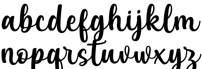 Kelya Font LOWERCASE