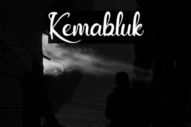 Kemabluk Font examples