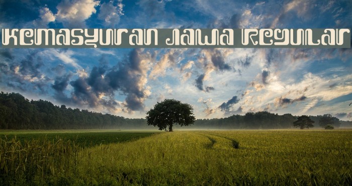 Kemasyuran Jawa Regular Example 1