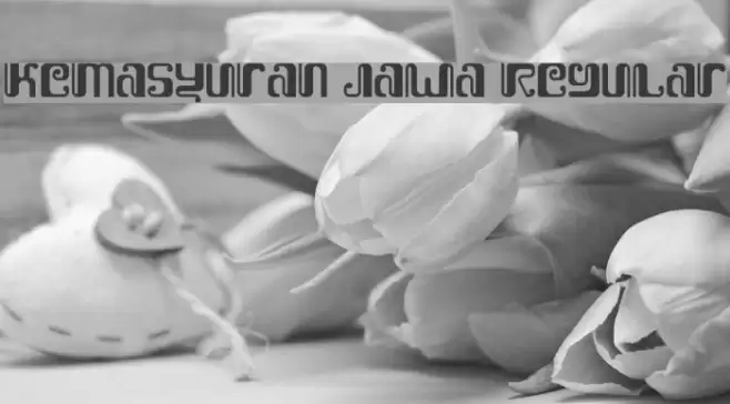 Kemasyuran Jawa Regular Font examples