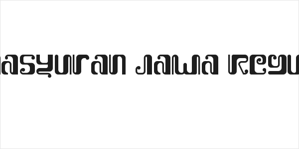 Kemasyuran Jawa Regular Logo