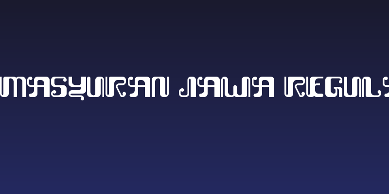 Kemasyuran Jawa Regular Social Header