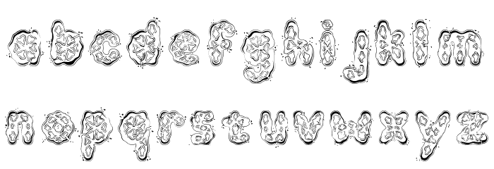 Kembang Goyang Font LOWERCASE