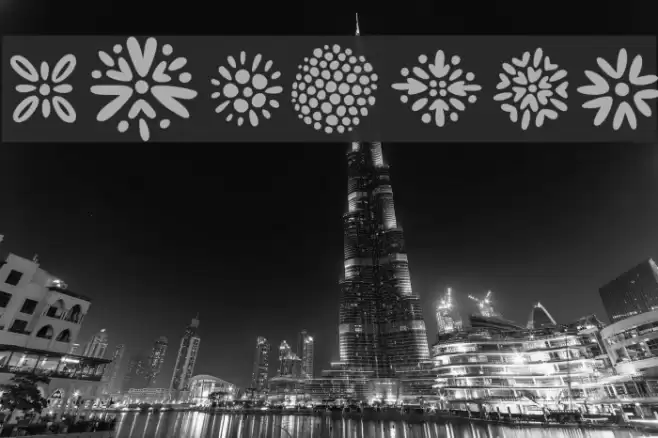 Kembang Font examples