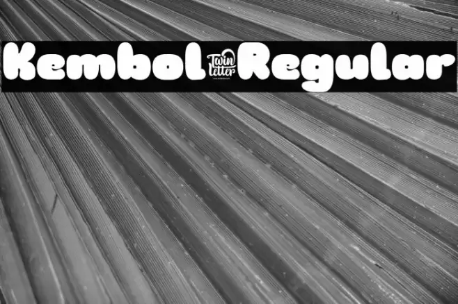 Kembol-Regular خط examples