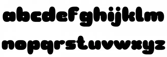 Kembol-Regular Font Litere mici