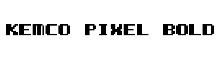 Kemco Pixel Bold फ़ॉन्ट