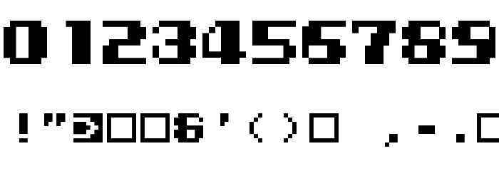 Kemco Pixel Bold फ़ॉन्ट अन्य घर का काम