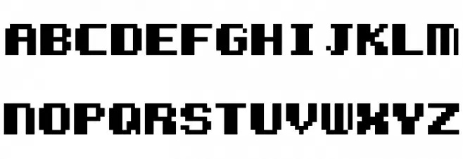 Kemco Pixel Bold Шрифта ВЕРХНИЙ