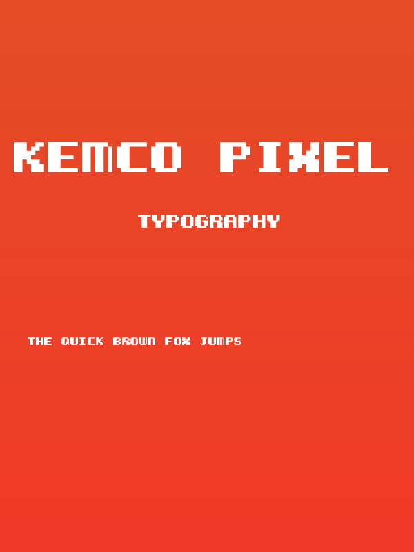 Kemco Pixel Bold Poster