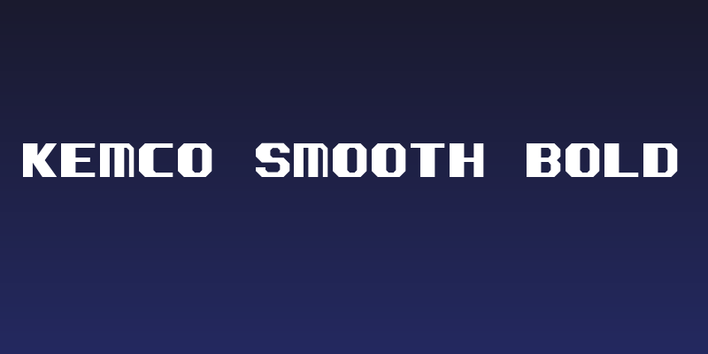 Kemco Smooth Bold Social Header