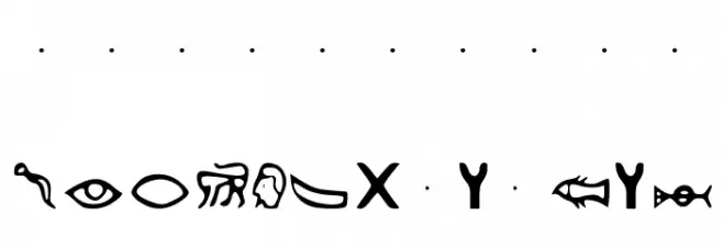 Kemetic_Alphabet_3.200_BCE Font OTHER CHARS