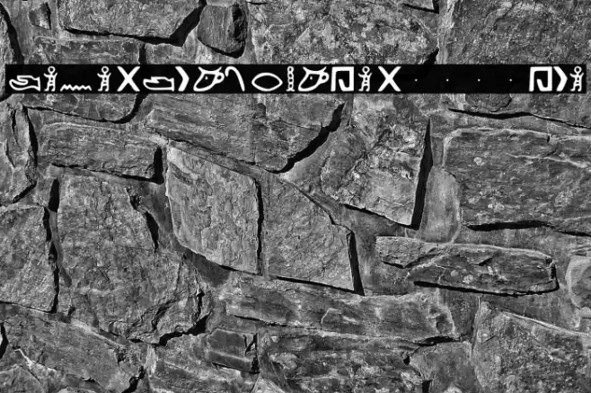 Kemetic_Alphabet_3.200_BCE Font examples