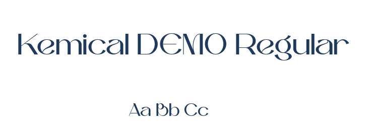 Kemical DEMO Regular Font Preview