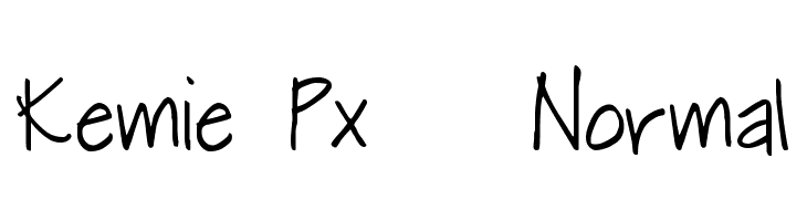 Kemie Px   Normal  Frei Schriftart Herunterladen