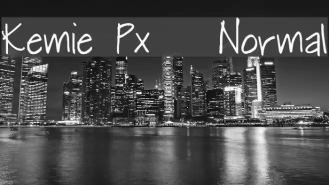Kemie Px   Normal Font examples