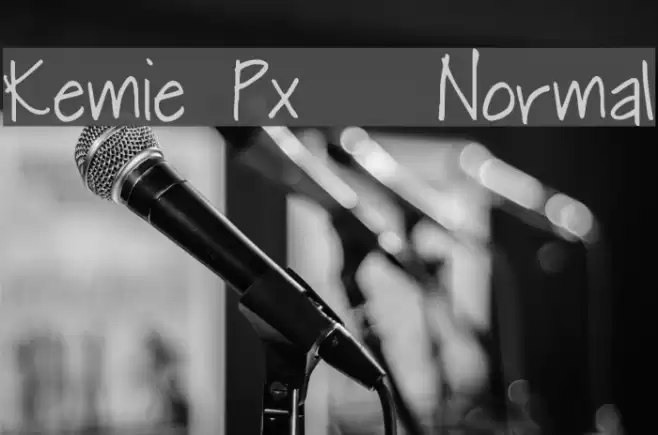 Kemie Px   Normal Font examples