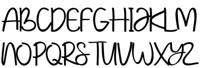Kempton Demo Handwritting Font OTHER CHARS