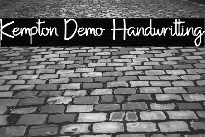 Kempton Demo Handwritting Font examples