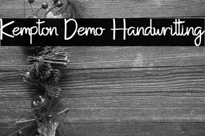 Kempton Demo Handwritting Font examples