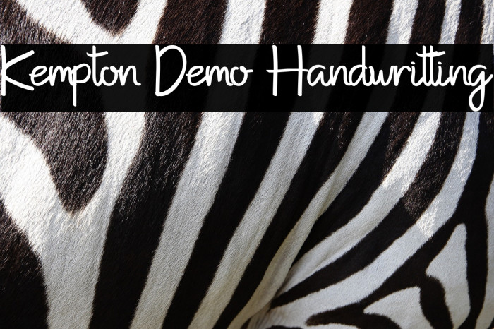 Kempton Demo Handwritting Example 3