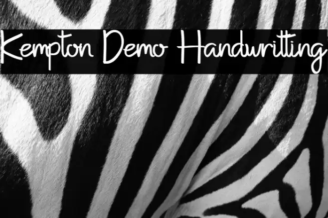 Kempton Demo Handwritting Font examples